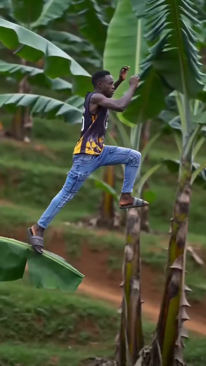 Quadro de exemplo do modelo Banana Tree Run
